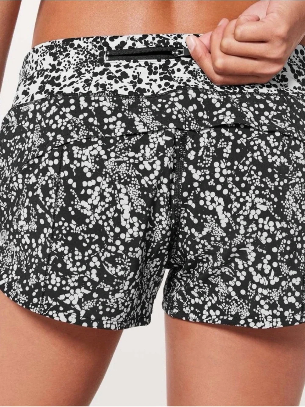 Lululemon Run Times Short ll Speckled Chirasu Print Athletic Shorts